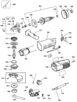 Dewalt Electric Angle Grinder Spare Parts Type 1